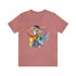 Rainbow Belly Dancer in Motion - Short Sleeve Tee Heather Mauve